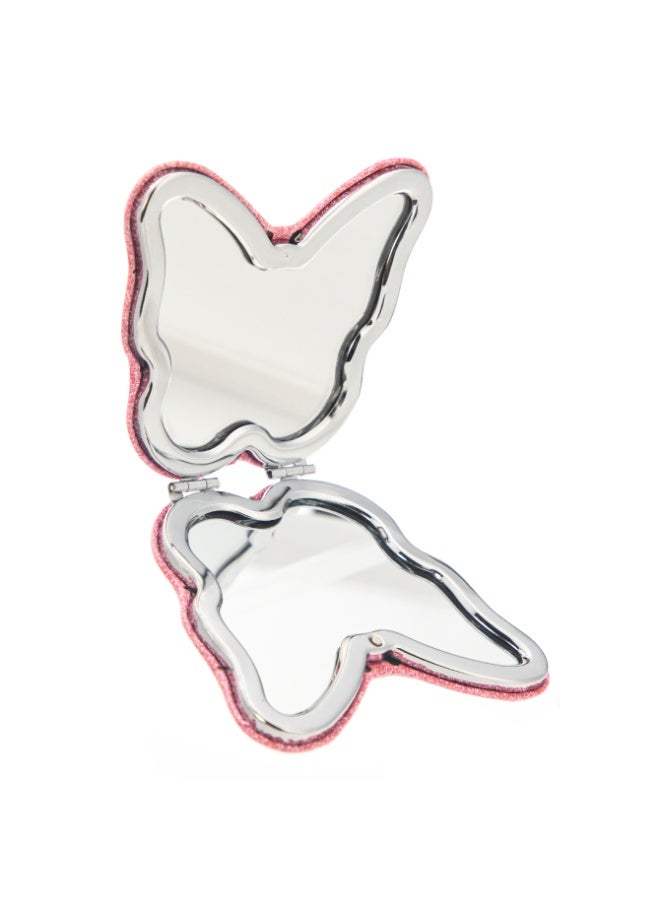 مرآة مدمجة مزدوجة الجانبين بتكبير، مرآة جيب صغيرة قابلة للطي، مرآة مكياج محمولة لليد أو الحقيبة أو السفر، مرآة تجميل مكتبية دوارة مثالية كهدية - Image 5