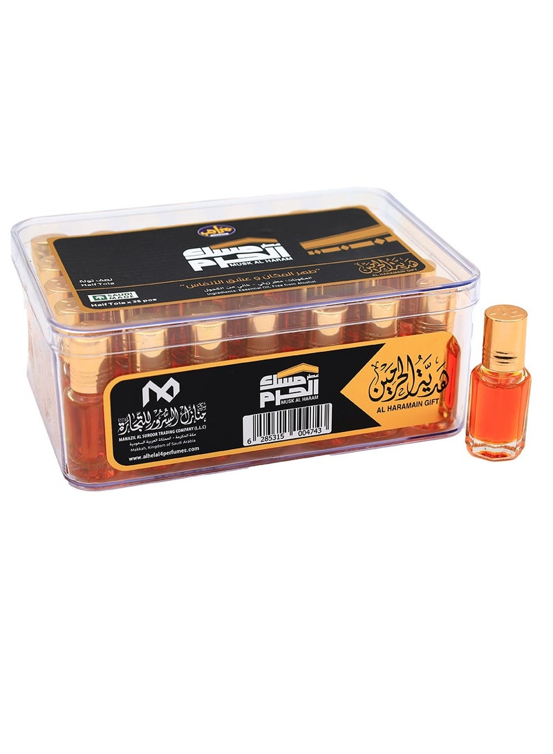 MARAHIB MUSK AL HARAM  Perfume Oil Half Tola 35 PCS