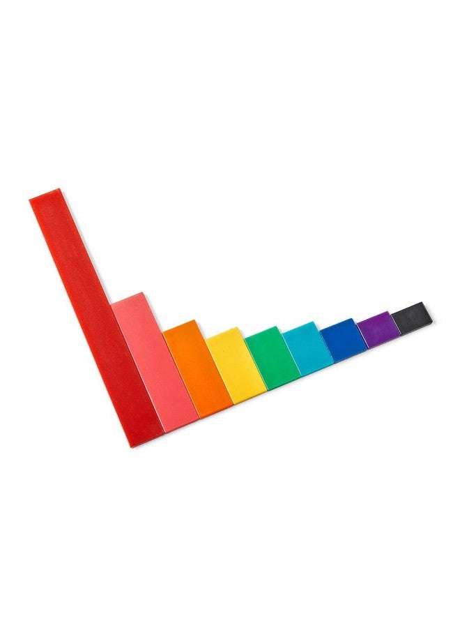hand2mind hand2mind Plastic Rainbow Blank Fraction Tiles, Montessori Math Materials for Kids to Learn Fraction Equivalence Math Manipulatives 4th Grade Fraction, Homeschool Supplies (Set of 51) - Image 4