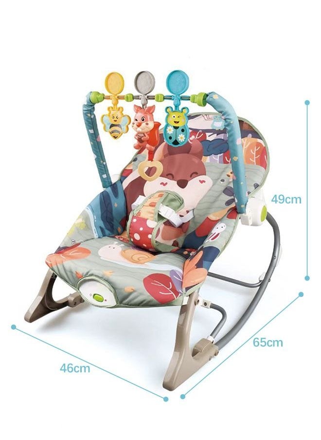 Multifunctional Baby Rocking Chair With Hanging Toy