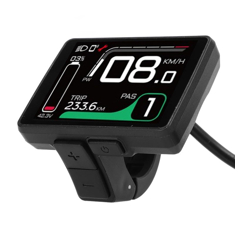 شاشة LCD ملونة مقاس 2 بوصة لمحرك الدراجة الكهربائية من النوع المتوسط مصنوعة من مادة ABS - Image 4