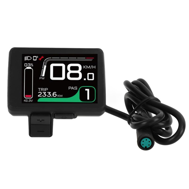 شاشة LCD ملونة مقاس 2 بوصة لمحرك الدراجة الكهربائية من النوع المتوسط مصنوعة من مادة ABS - Image 2