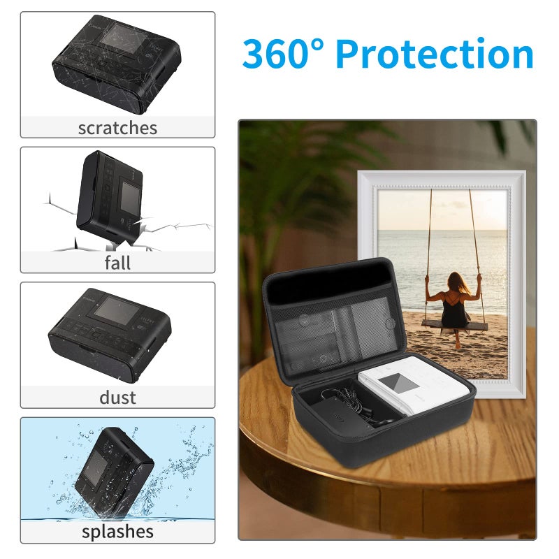 HESPLUS Shockproof Hard Storage Case for Canon Selphy CP1500 CP1300 CP1200 Wireless Color Photo Printer - Image 5
