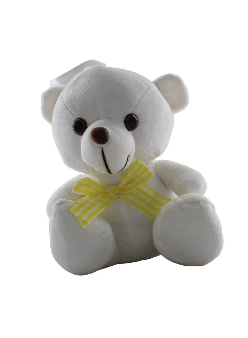 Toy Box Non-Toxic Stuffed And Plush Soft Teddy Bear White(24x19x14cm)  - Image 1