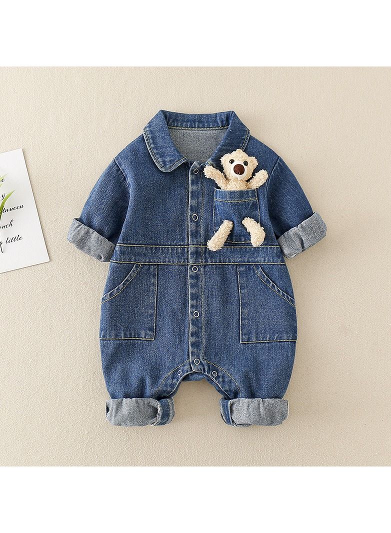 Loquat Baby Autumn Denim Jumpsuit  - Image 1