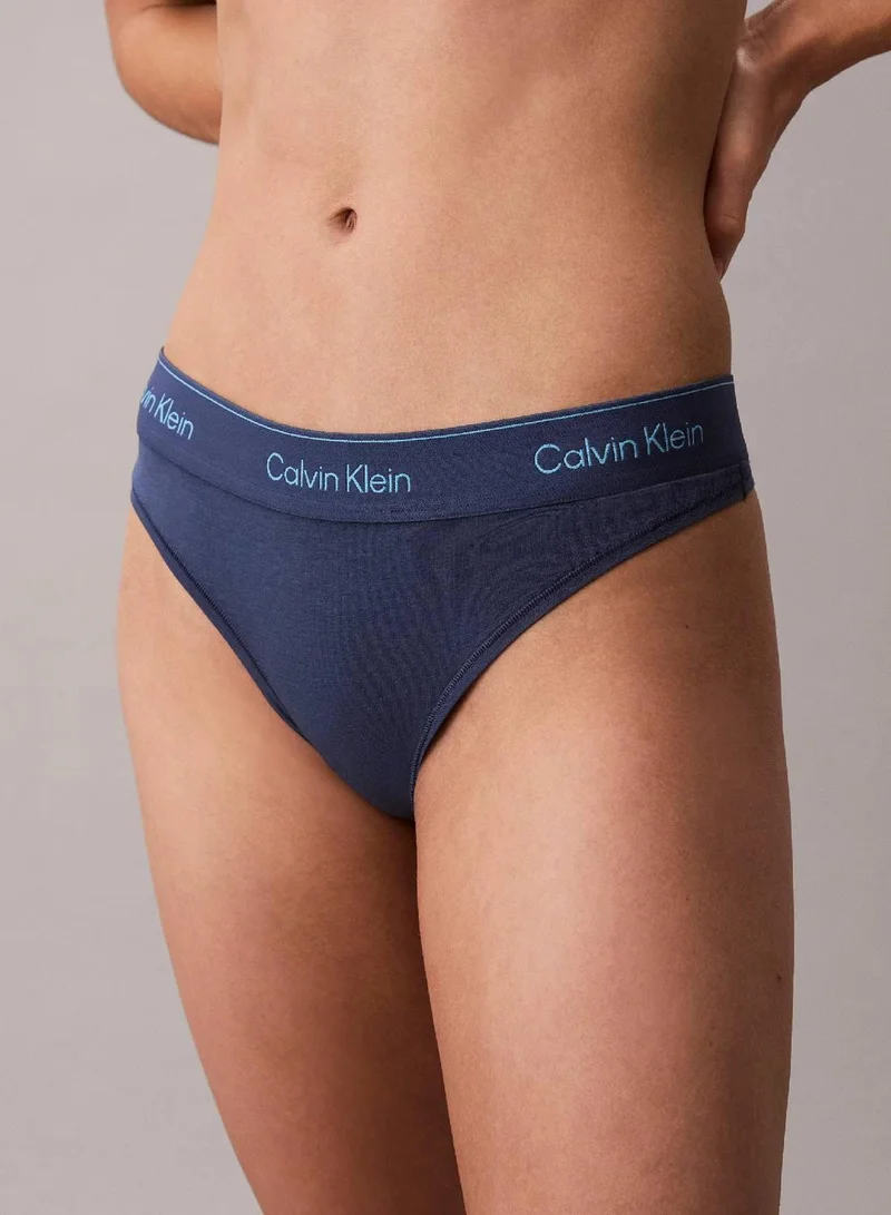 Calvin Klein Dark Denim Thong - Icon Cotton Modal for Women | Best Price UAE