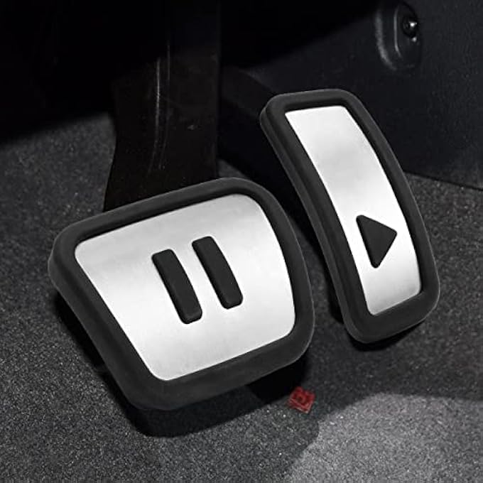 Car Brake Accelerator Pedal Cover Compatible for 2021 2022 2023 Volkswagen ID.4 ID4 Accessories Anti Slip Foot Pedal Stainless Steel - Image 5