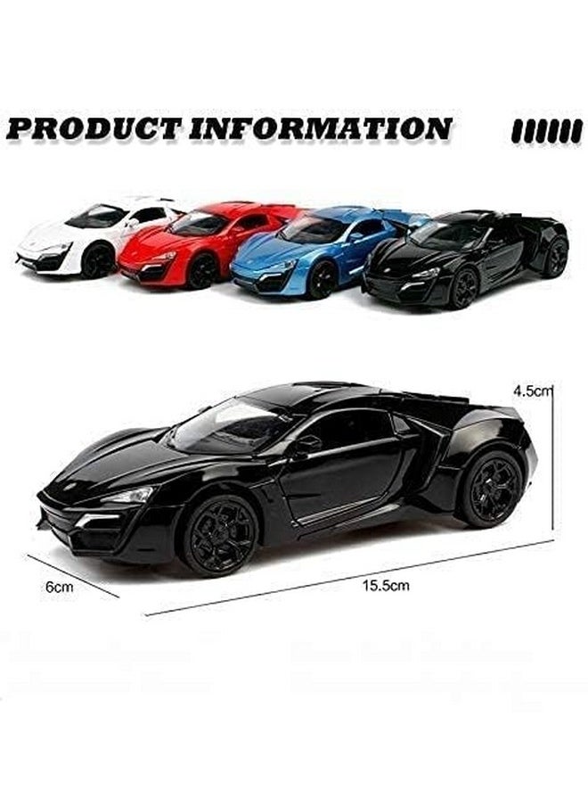Sky Tech Sky Tech® Lykan Hyper Sport Diecast Metal 1:32 Exclusive Alloy Metal Pull Back Die-cast Car Pullback Toy car with Openable Doors & Light, Music Boys Gifts Toys for Kids【Colors as Per Stock】  - Image 2