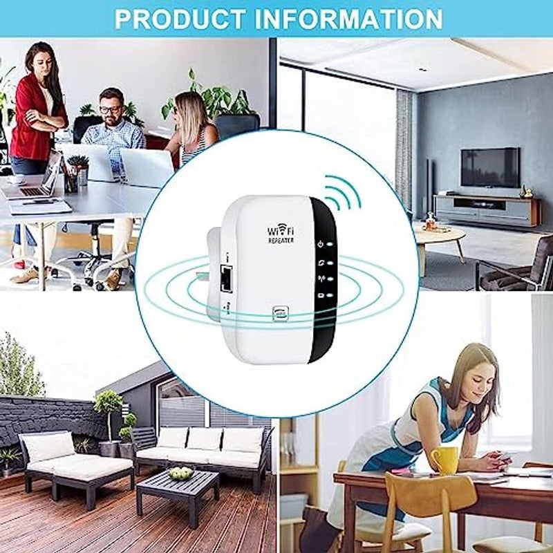 ALKAYAN 2023 Newest WiFi Extender, WiFi Booster, WiFi Repeater，Covers Up to 3000 Sq.ft and 45 Devices, Internet Booster - with Ethernet Port, Quick Setup, Home Wireless Signal Booster - Image 4