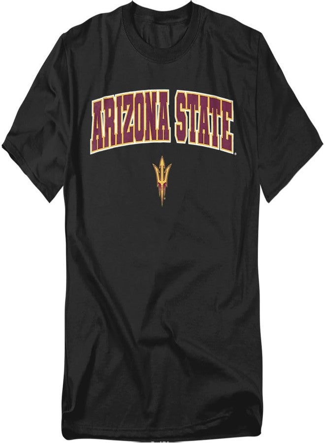 LOGOVISION Arizona State University Arch Logo Black Unisex Adult T Shirt, Black, Large - Image 1