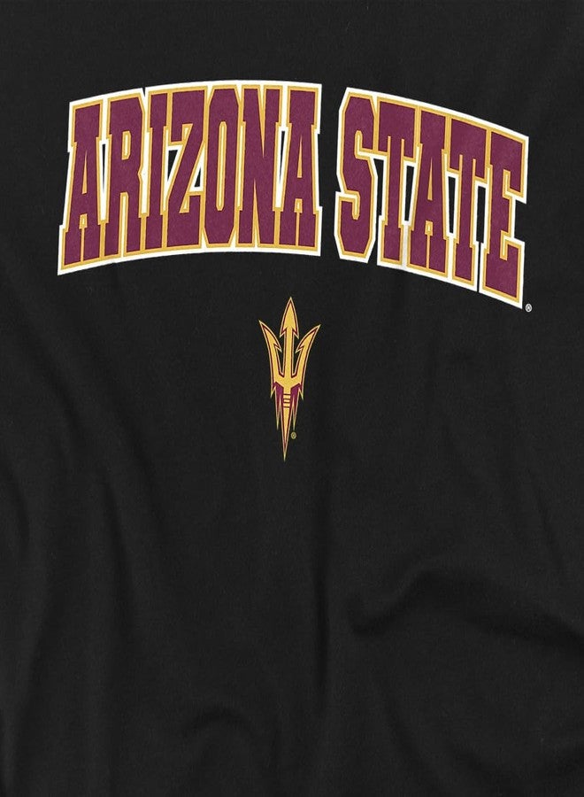 LOGOVISION Arizona State University Arch Logo Black Unisex Adult T Shirt, Black, Large - Image 2