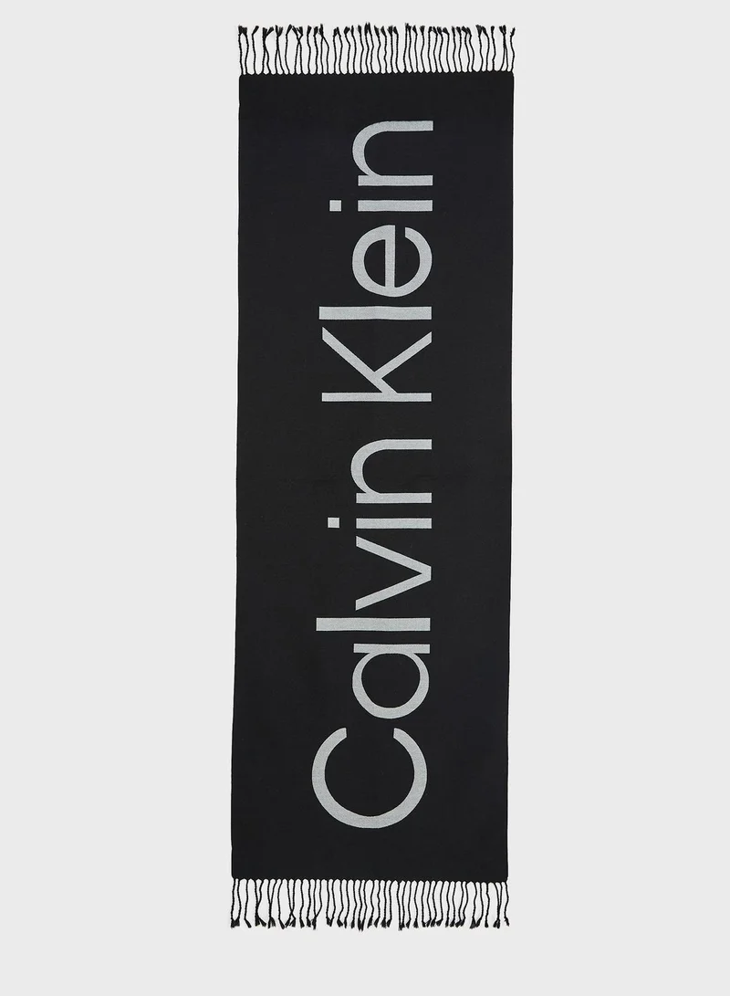 CALVIN KLEIN Fringes Scarf
