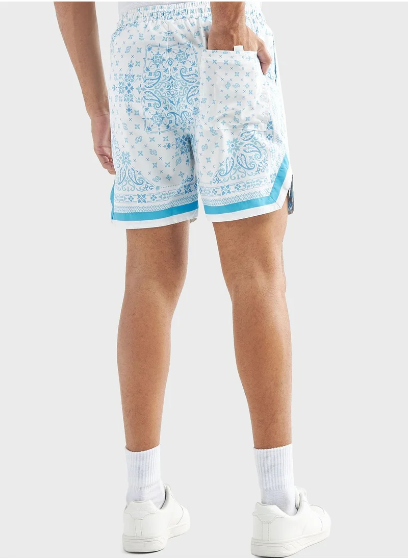 فاف Printed Drawstring Shorts