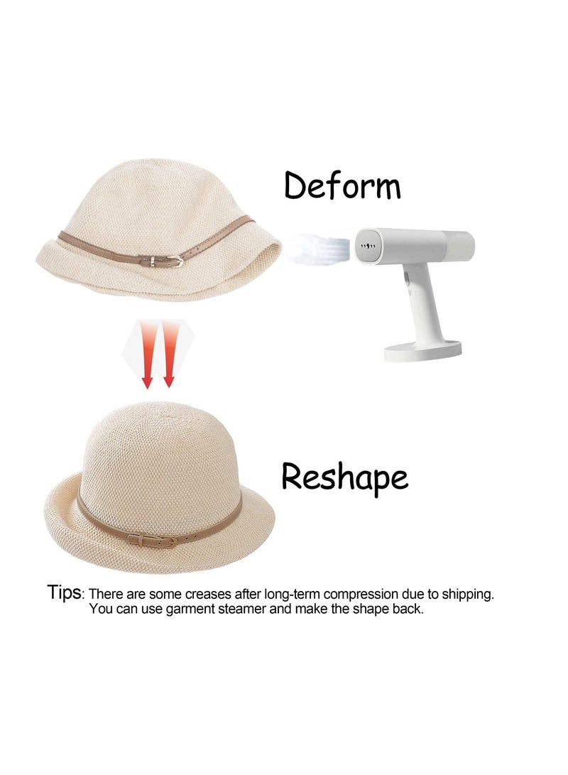 Excefore Foldable Bucket Hat for Women, UV Protection Beach Sun Hats, Fashion Summer Beach Hats, Suitavble for Vacation, Camping, Hiking, Gardening, Traveling - Image 3