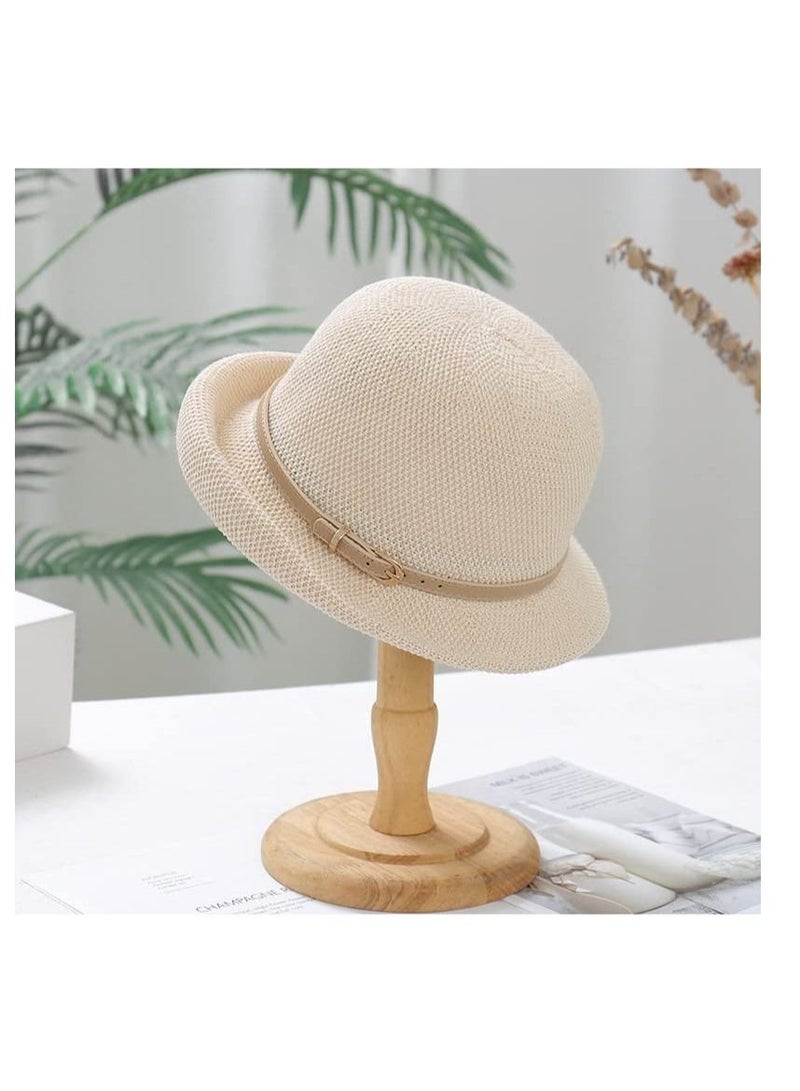 Excefore Foldable Bucket Hat for Women, UV Protection Beach Sun Hats, Fashion Summer Beach Hats, Suitavble for Vacation, Camping, Hiking, Gardening, Traveling - Image 4