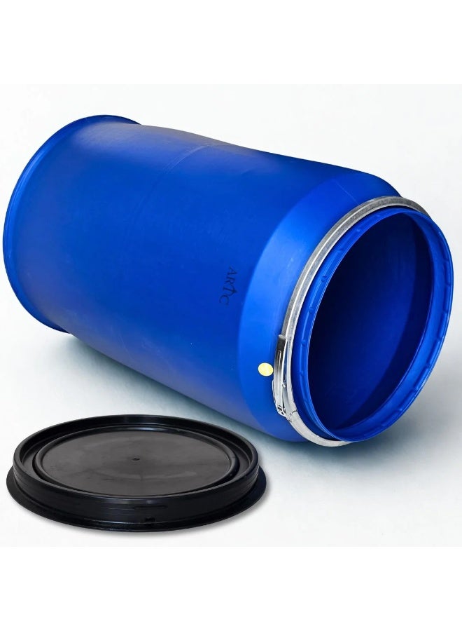 ARTC 220L Plastic Open Top Drum for Storage & Transport
Robust blue plastic drum ideal for bulk storage and transportation, featuring a removable lid, strong build quality, and wide industrial applications. - Image 4