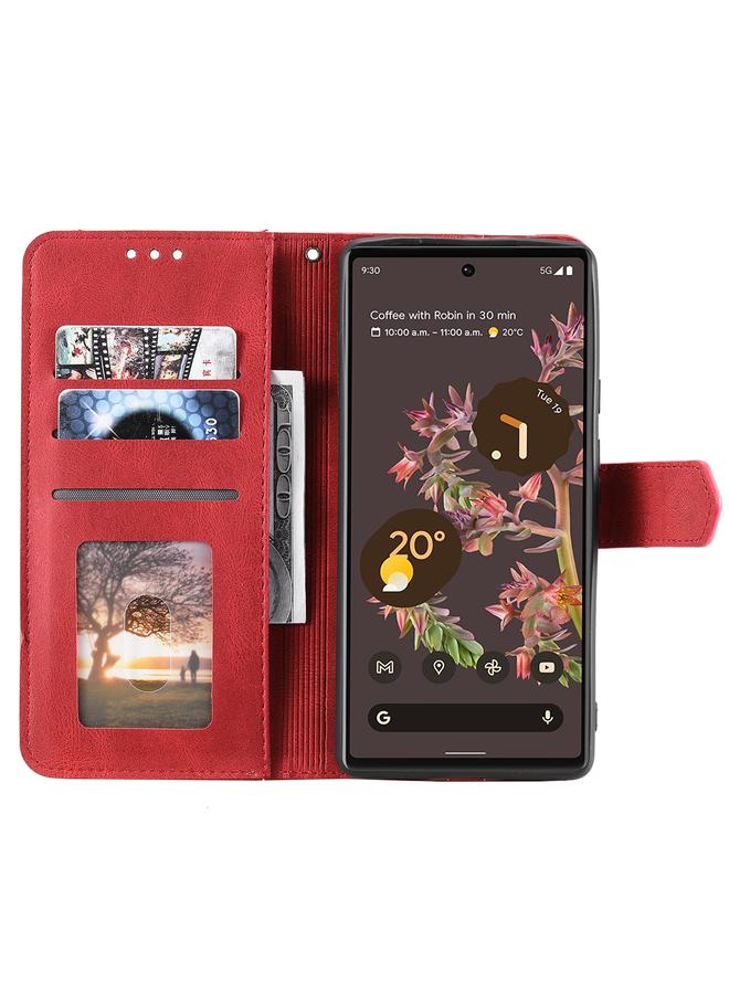 S-TOP Case For Google Pixel 9 / 9 Pro Nail Skin Feel Stitching Calf Texture Leather Phone Case - Image 5