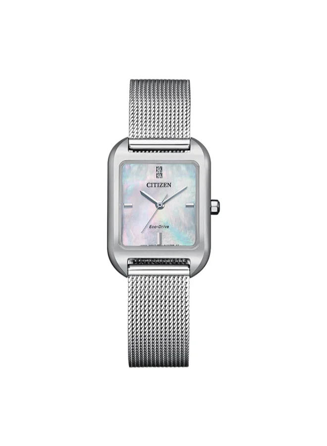 CITIZEN Women's Stainless Steel Mesh  Watch EM0491-81D - 31.1 x 23.5 mm