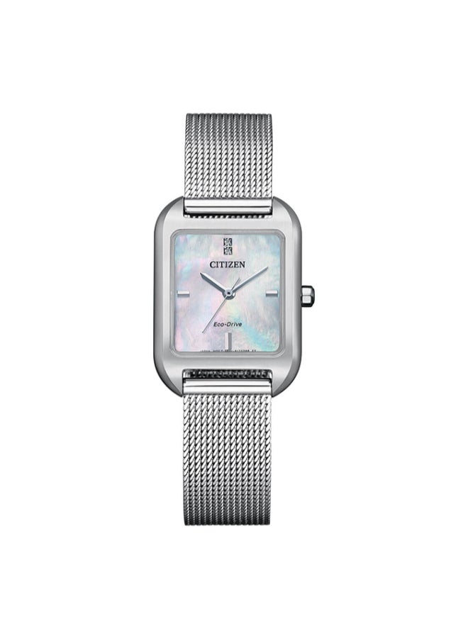 CITIZEN Women's Stainless Steel Mesh  Watch EM0491-81D - 31.1 x 23.5 mm - Image 1