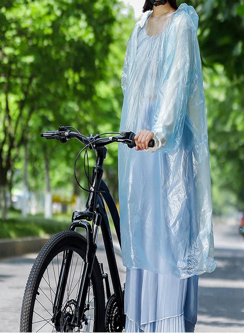 GGOOT 3 Pcs Rain Ponchos For Adults, Time Use Poncho For Adults, Time Use PE PVC Raincoat For Women, Men's Cycling Rain Jacket Portable, Running Jacket Waterproof Lightweight - Image 3