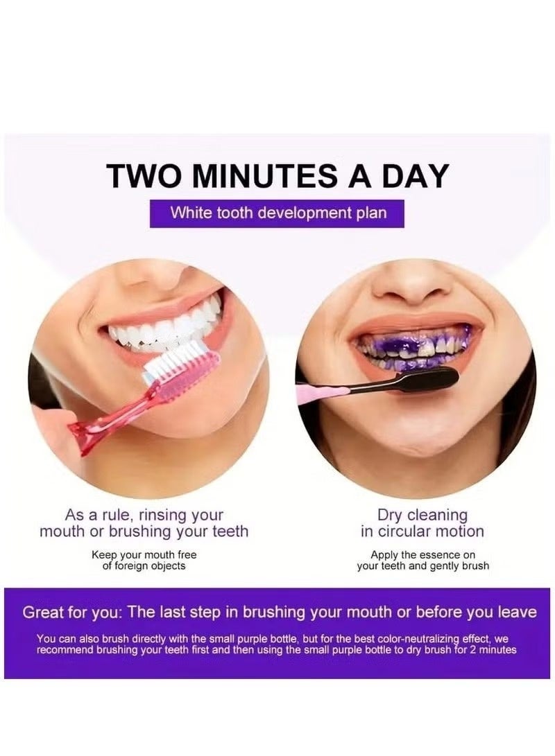 HiSmile Purple Teeth Color Corrector – Whitening Toothpaste for Stain Removal & Bright, White Smile (30ml) - Image 2