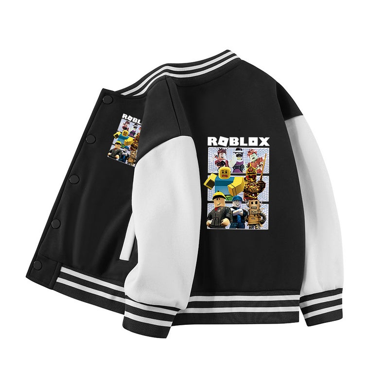 Boys' Autumn Baseball Jacket Thickened Thin Velvet New Children'S Medium And Big Children Boys' Casual Jacket - Image 4