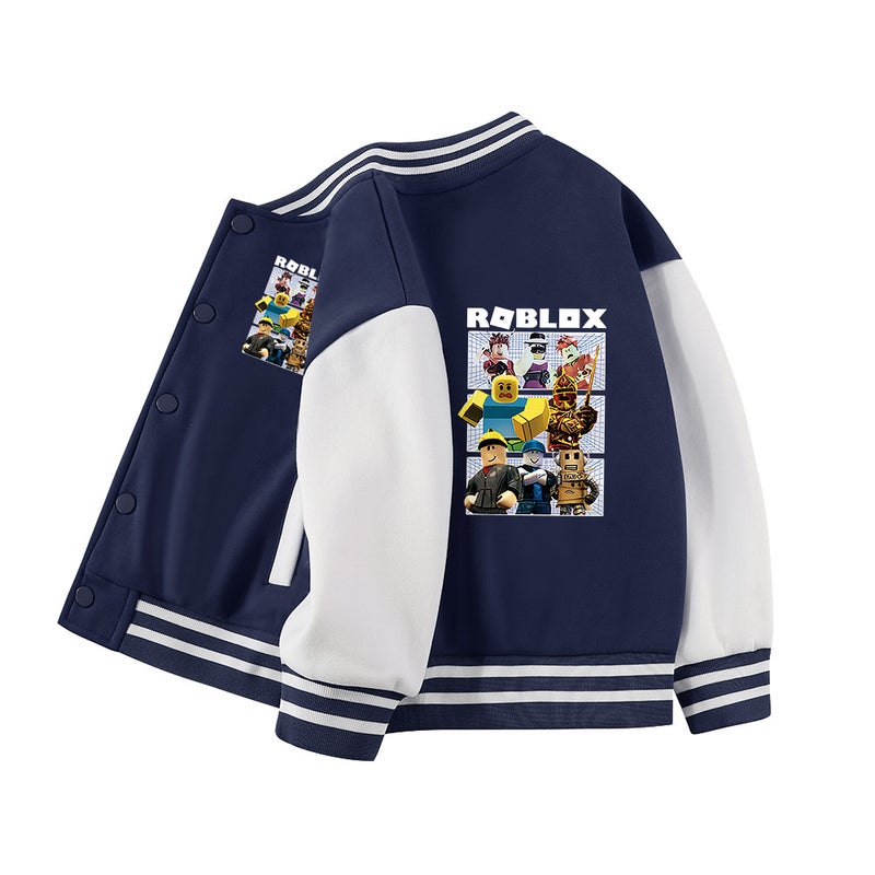 Boys' Autumn Baseball Jacket Thickened Thin Velvet New Children'S Medium And Big Children Boys' Casual Jacket - Image 3