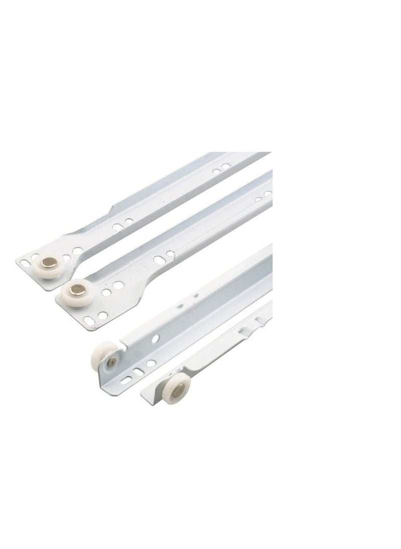 ABBASALI - Cabinet Rails Drawer Track Slides For Computer Table Clothing Cabinets With Wheels - Image 1