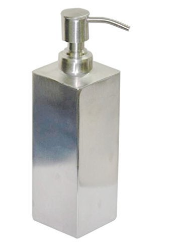 Taluka Stainless Steel Soap Dispenser Capacity 800 ML Luxury Bathroom Accessories Bath Set Stainless Steel Kitchen Bath Pump Soap Lotion Dispenser Liquid Bottle Designer 9 X 3 Inches - Image 1