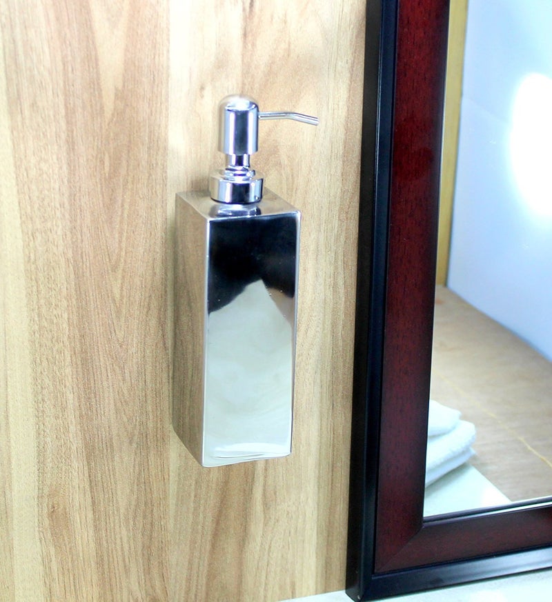 Taluka Stainless Steel Soap Dispenser Capacity 800 ML Luxury Bathroom Accessories Bath Set Stainless Steel Kitchen Bath Pump Soap Lotion Dispenser Liquid Bottle Designer 9 X 3 Inches - Image 4