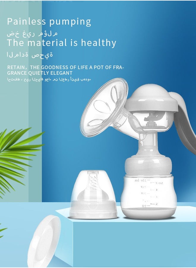 ALLTOMOM Manual Breast Pump 150ml BPA Free Bottle with 2 Modes for Efficient Expression and Easy Cleaning  - Image 2