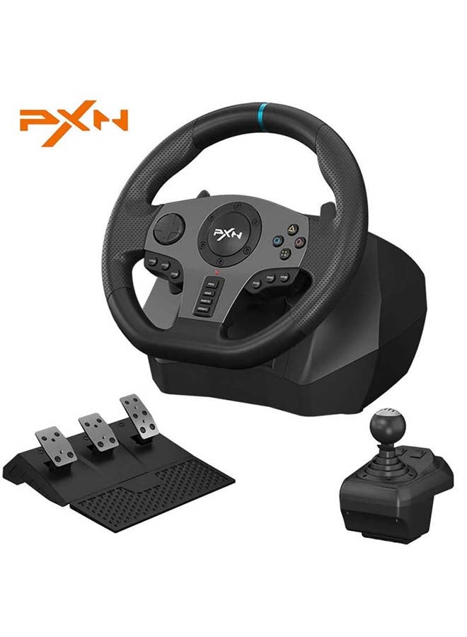 PXN Game Steering Wheel For PlayStation/Xbox/Switch/PC With H-Patten Shifter and 3 Pedal -wired - Image 1