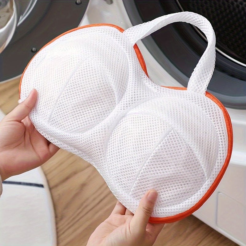 1pc Bra Wash Storage Bag Anti Tangle Mesh Pouch With Zipper - Image 1