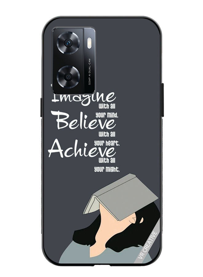 VR CREATIVE Protective Case Cover For OnePlus Nord N20 SE Imagine Belive Achieve Design Multicolour - Image 1