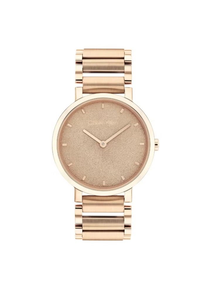 CALVIN KLEIN CALVIN KLEIN OPEN LINK WOMEN's CARNATION GOLD DIAL, IONIC PLATED CARNATION GOLD STEEL WATCH - 25200087  - Image 1