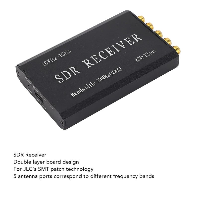 klarako SDR Receiver, Double Layer Board Simplified Software Defined Radio Receiving Module 12bit 10k to 1GHz 10MHz Bandwidth for Aviation Railway - Image 2