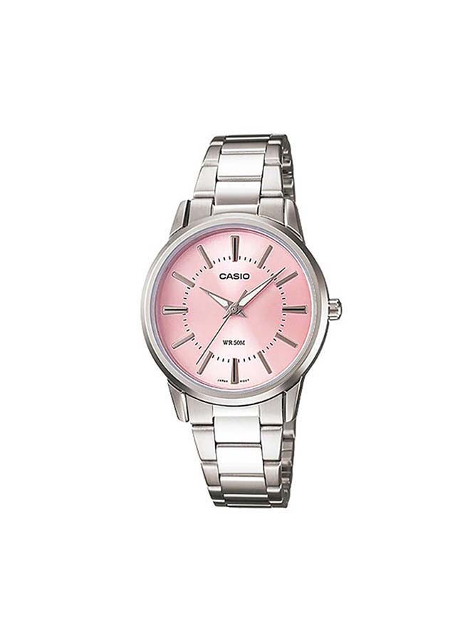 CASIO ساعة يد تناظرية من الفولاذ المقاوم للصدأ LTP-1303D-4ADF - 36 مم - فضي - Image 1