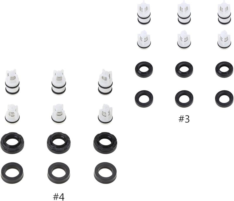 طقم إصلاح رأس المضخة المثلثية للغسالة عالية الضغط، حشيات، صمامات فحص الزيت، أجزاء مضخة المياه - Image 3