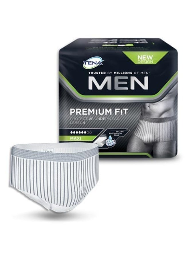 TENA Men's Level 4 Incontinence Briefs L-Size with high absorbency for medium incontinence, and an underwear-like design for added privacy and comfort. - Image 3