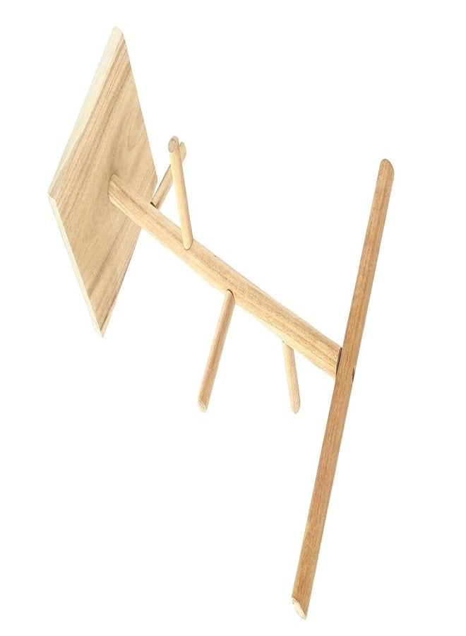 SS Organic Training Gym Cum Exercise Stand Natural Wood Playful Perch Bird Stand/Bird Toy Small Animals - Accessories, Toys, and Supplies (23 Inches / 60 cm) - Image 3