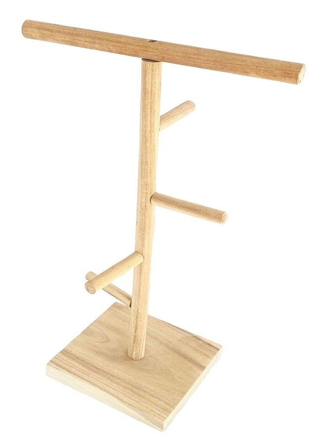 SS Organic Training Gym Cum Exercise Stand Natural Wood Playful Perch Bird Stand/Bird Toy Small Animals - Accessories, Toys, and Supplies (23 Inches / 60 cm) - Image 4