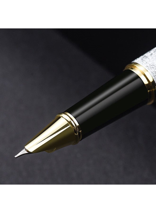 هيرو Hero Fountain Pen 1520، قلم حبر أبيض مخملي ملون برأس رفيع، قلم حبر إيريديوم ذهبي للرجال والنساء، قلم خطاط، قلم حبر، قلم توقيع للمكتب - Image 2