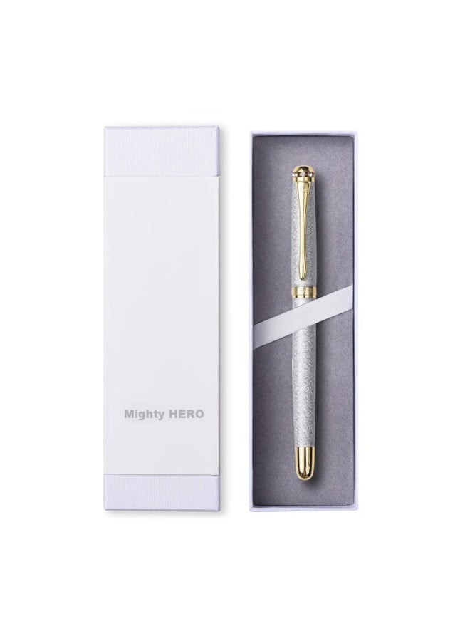 هيرو Hero Fountain Pen 1520، قلم حبر أبيض مخملي ملون برأس رفيع، قلم حبر إيريديوم ذهبي للرجال والنساء، قلم خطاط، قلم حبر، قلم توقيع للمكتب - Image 5