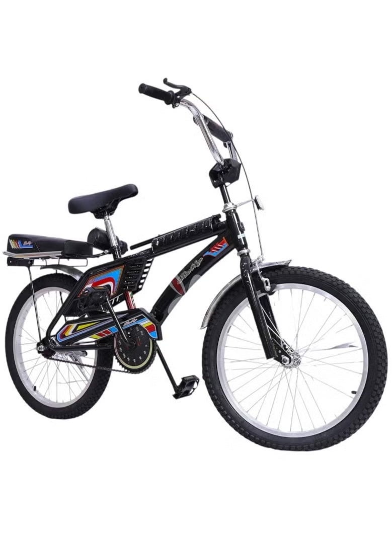 Rambo Freestyle Kids Bike with Dual Seats – 20 Inch | Indonesian Design | Adjustable Seat | Air Filled Tires | Hand & Rear Brakes | For Ages 8+ - Image 4