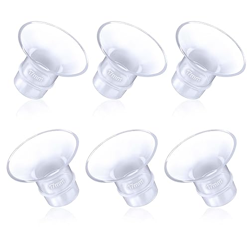 Juome 6Pcs Flange Inserts 17mm Compatible with Momcozy Wearable Breast Pump S12 Pro/S9 Pro/S12/S9, for TSRETE/Spectra/Medela 24mm Shields/Flanges, Reduce 24mm Tunnel Down to 17mm - Image 1
