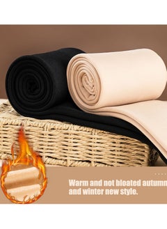 VUCATIN Thickened Lined Tights Women's Winter Thermal Tights Women's Winter Thermal Pantyhose Stockings 300g (Beige)  - Image 2