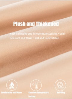 VUCATIN Thickened Lined Tights Women's Winter Thermal Tights Women's Winter Thermal Pantyhose Stockings 300g (Beige)  - Image 5
