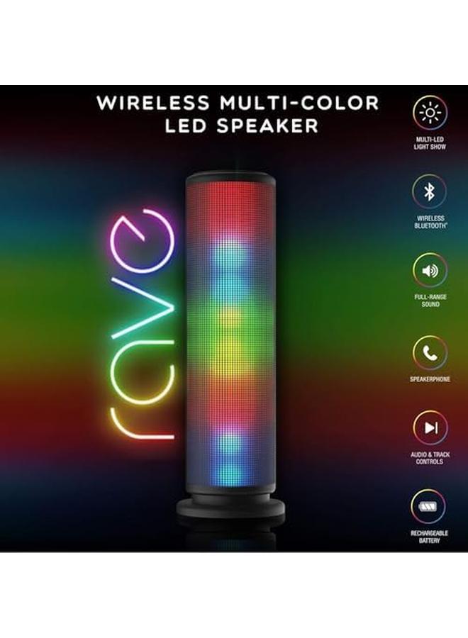 Dream Speaker Bk 24553 Fantasy Color Dancing Portable Bluetooth 10W Speaker 9.4 Inch Tall W Led Visual Equalizer 3.5Mm Audio Input And Microsdhc Card Slot Bluetooth Speaker Wireless Speaker