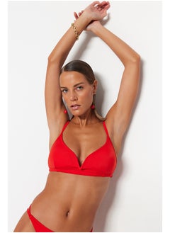 trendyol Red Triangle V-Stringer Bikini Top TBESS23BU00243  - Image 1