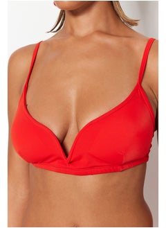 trendyol Red Triangle V-Stringer Bikini Top TBESS23BU00243  - Image 4